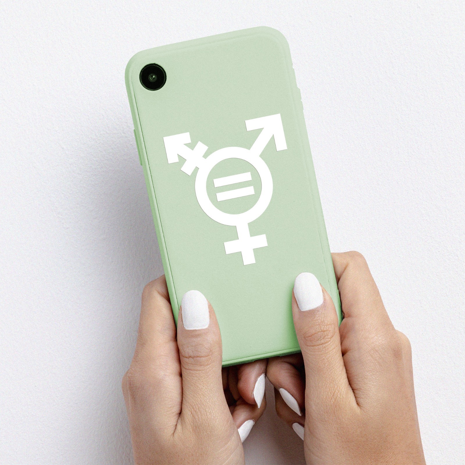 TRANSGENDER EQUALITY SYMBOL Vinyl Sticker – Gender Identity Icon – Die Cut Decal