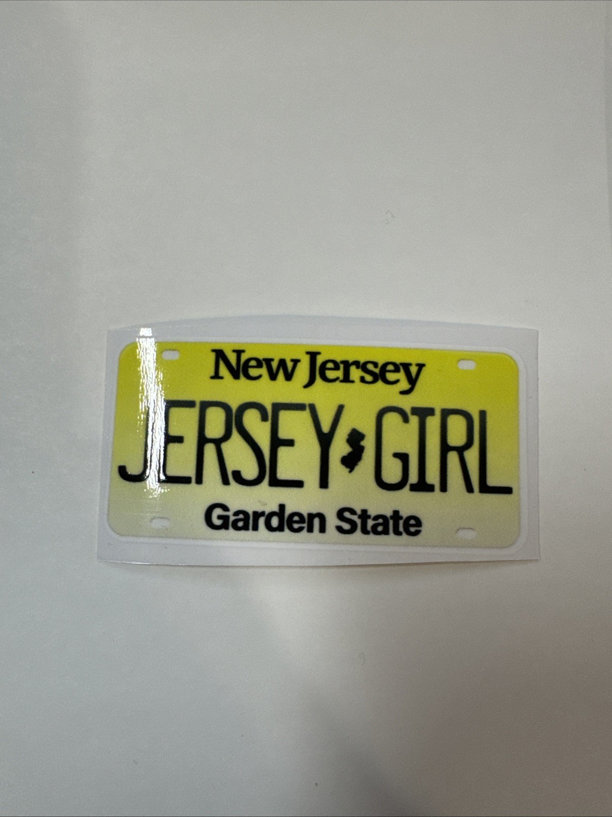 New Jersey Jersey Girl License Plate Laptop Water Bottle Sticker Decal