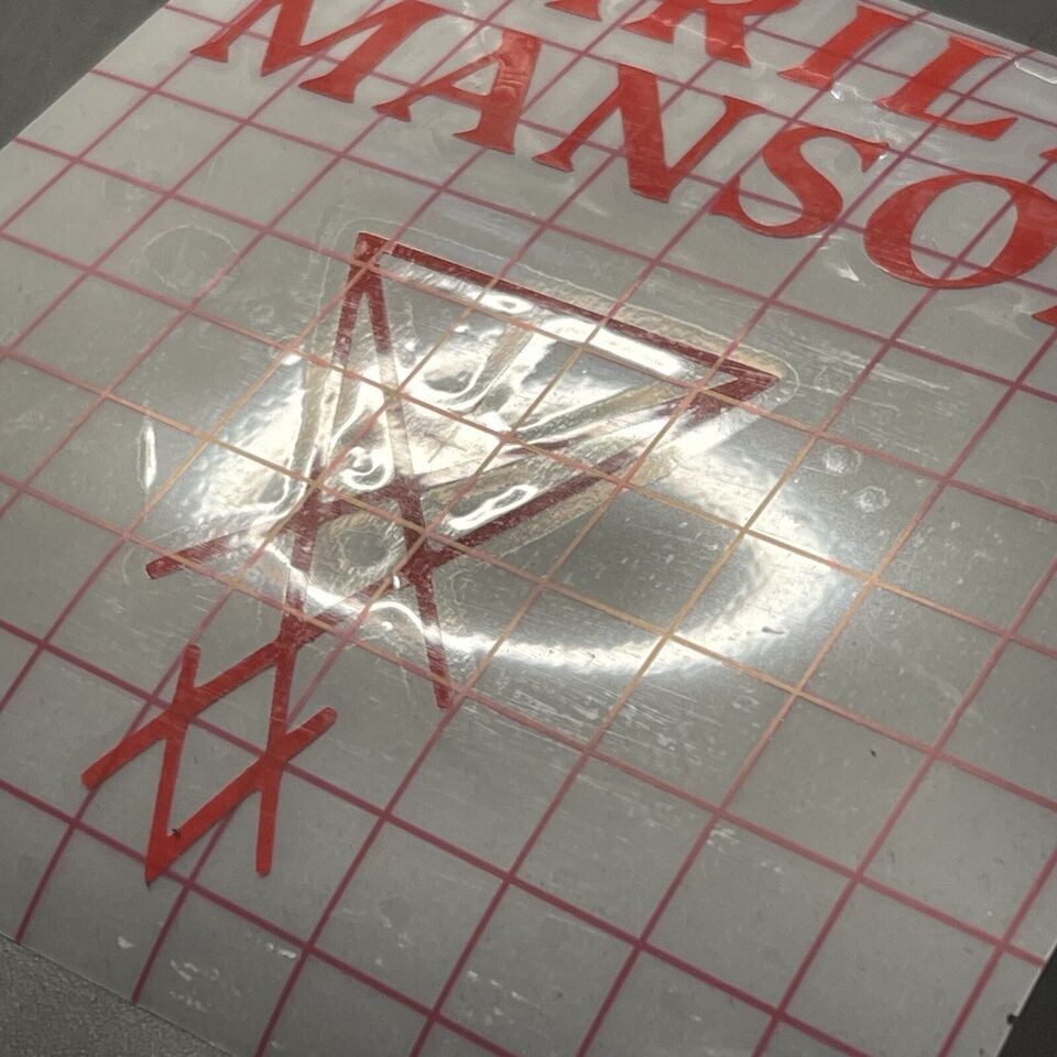 Marilyn Manson Sigil Car Decal Vinyl Glossy Band Logo Bumper Sticker Goth Metal