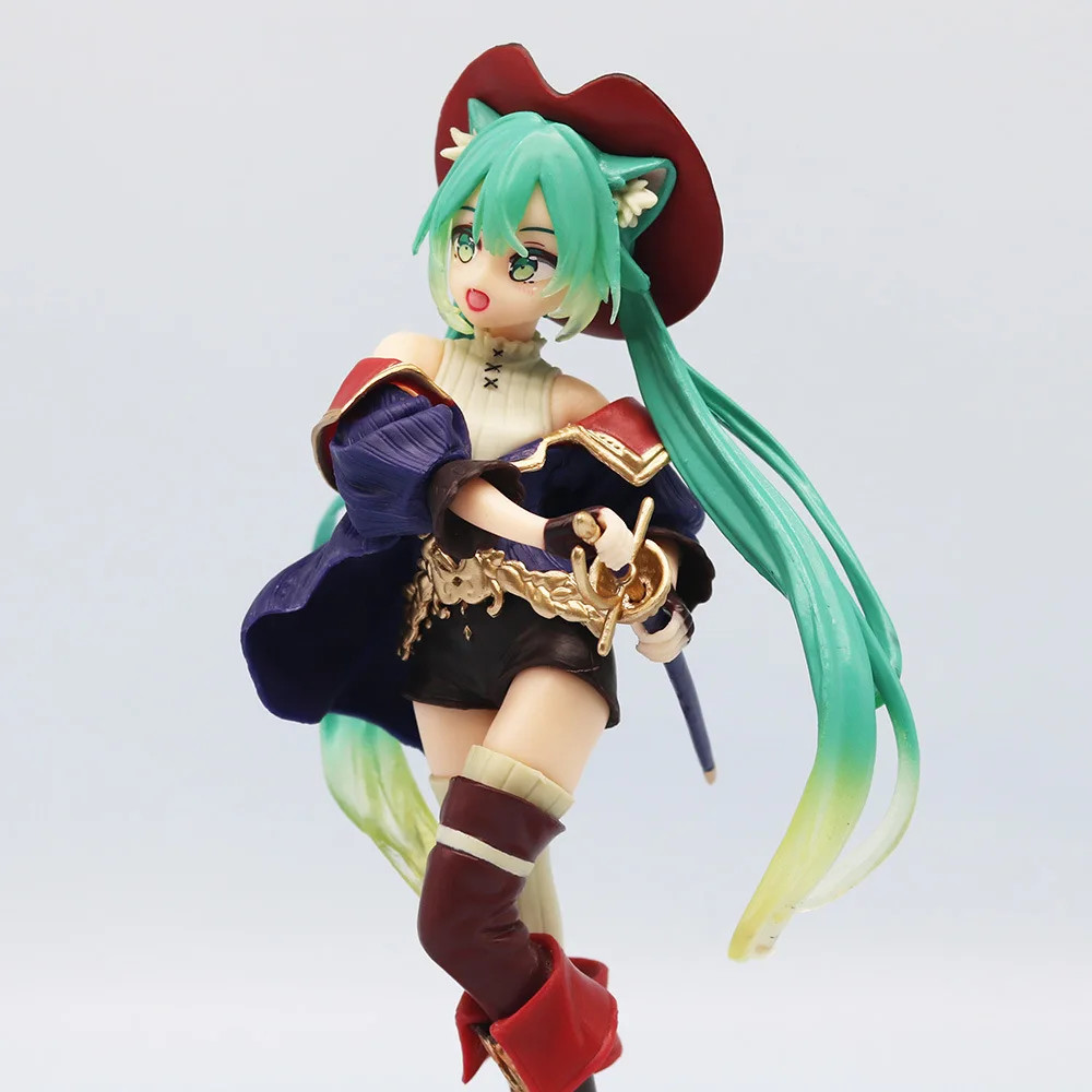 Hatsune Miku Puss in Boots Wonderland Anime Action Figure With Box