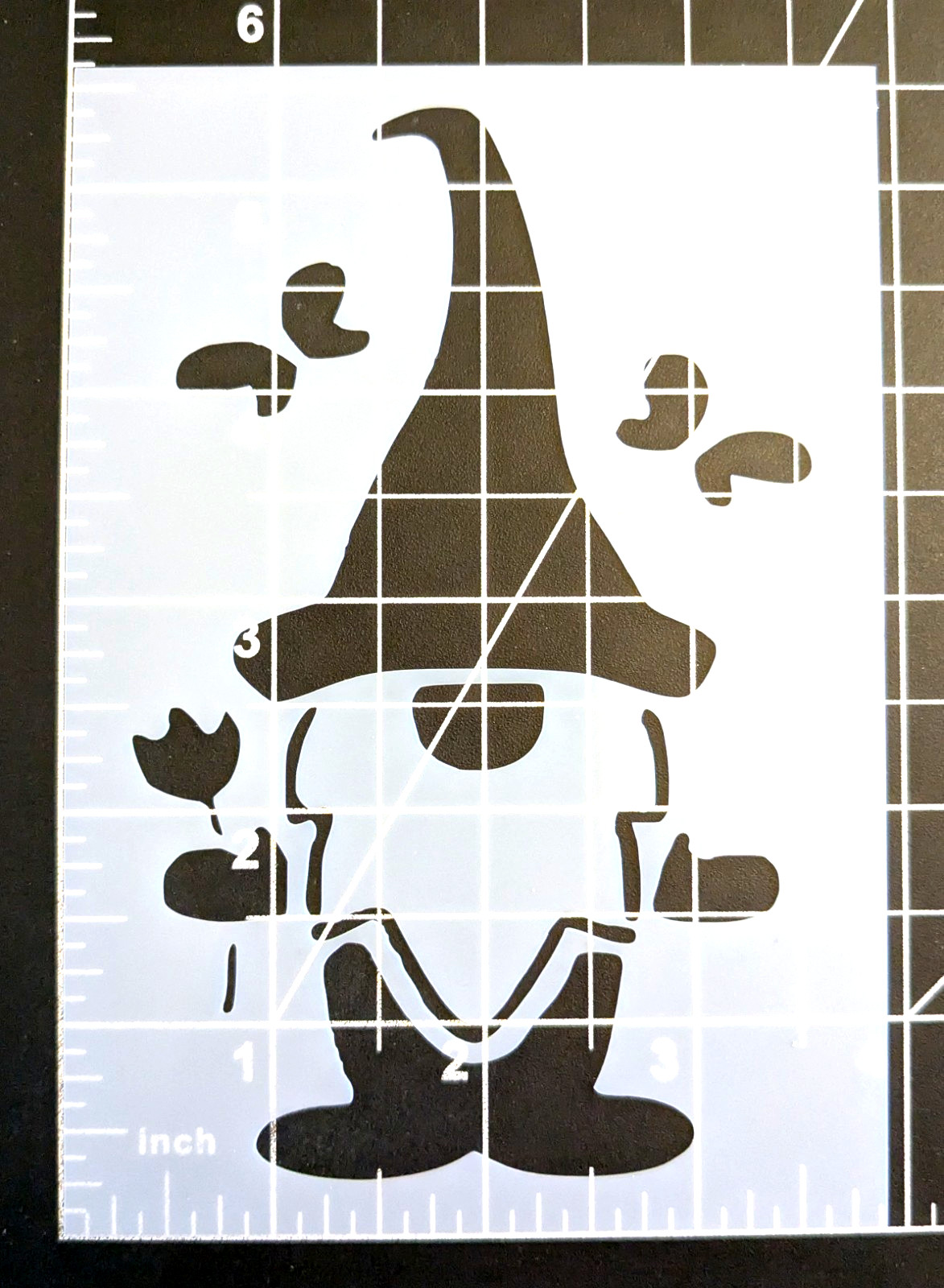 Seasonal Gnomes Set of 4 Reusable Stencils Greeting Cards, Planter 3.5" x 5" ea