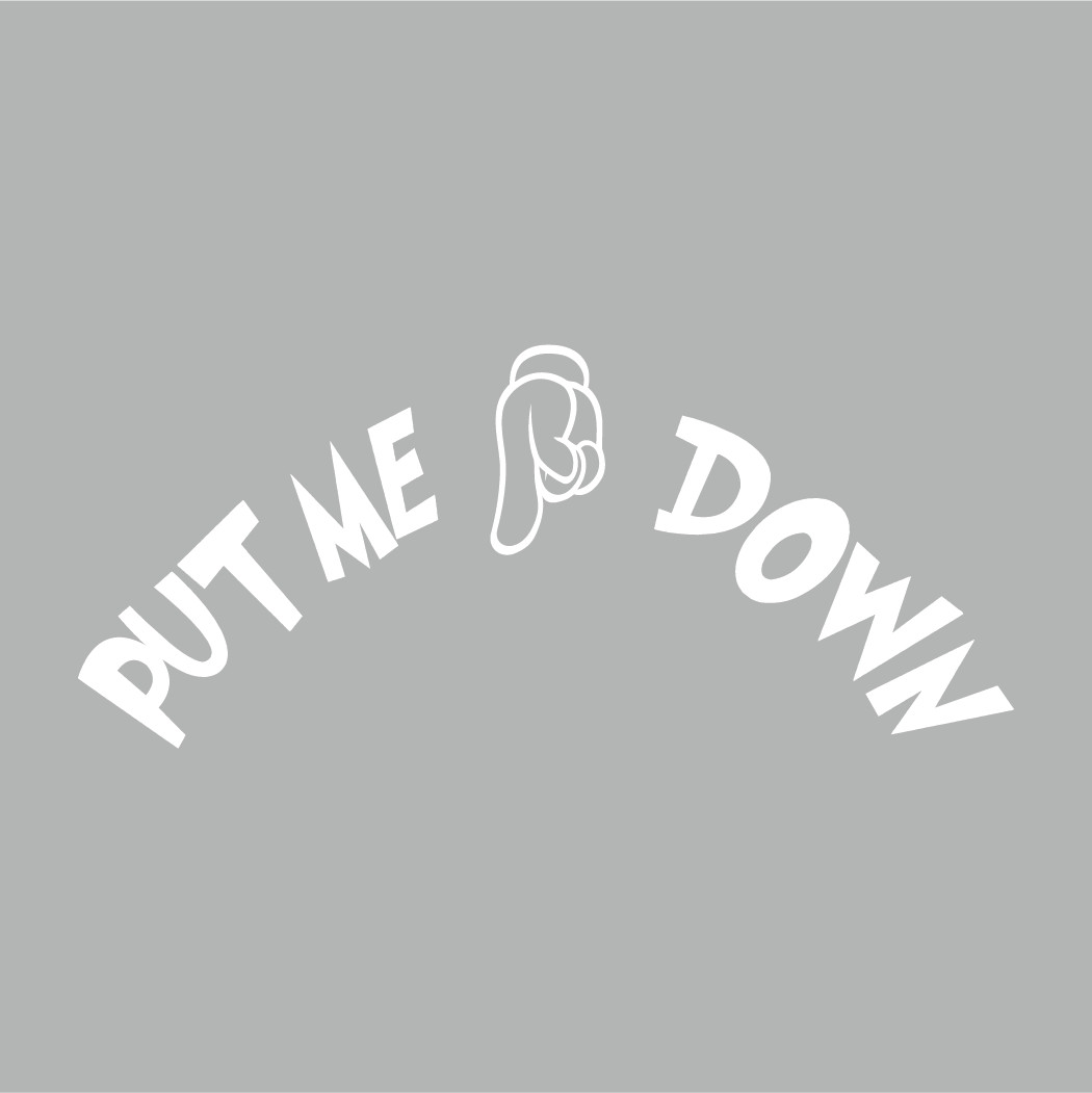 Put ME Down Decal Bath Toilet Seat die cut decal Made in USA 6+yr outdoor