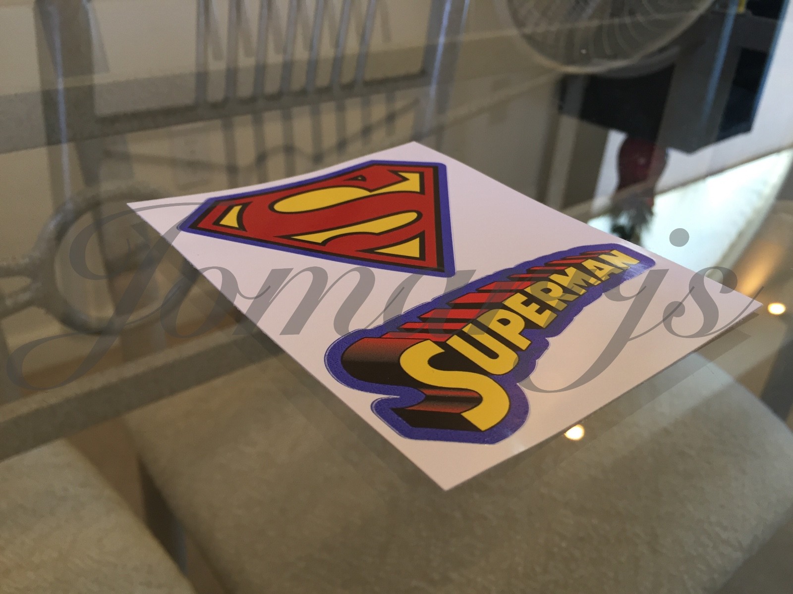 Superman 2-in-1 Logo & Emblem Sticker Decal Sign DC Comics Movie Justice League
