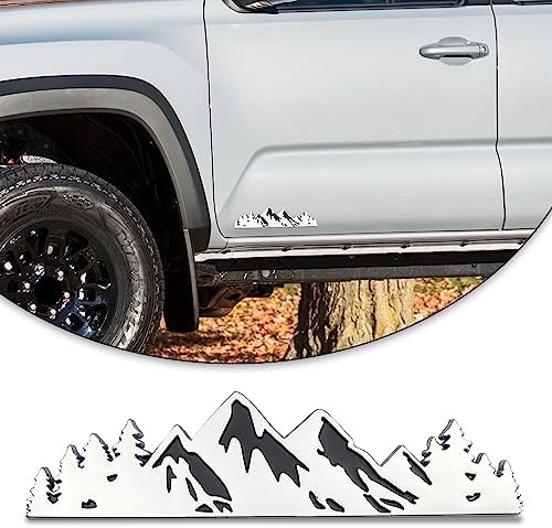 Zhizhong 7 Inch Snow Mountain Tree Emblem, Trunk Tailgate Mountains Graphic B…