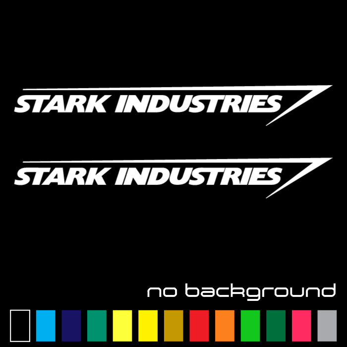 (2x) Stark Industries Sticker Vinyl Decal – Marvel Iron Man Avengers Car Window