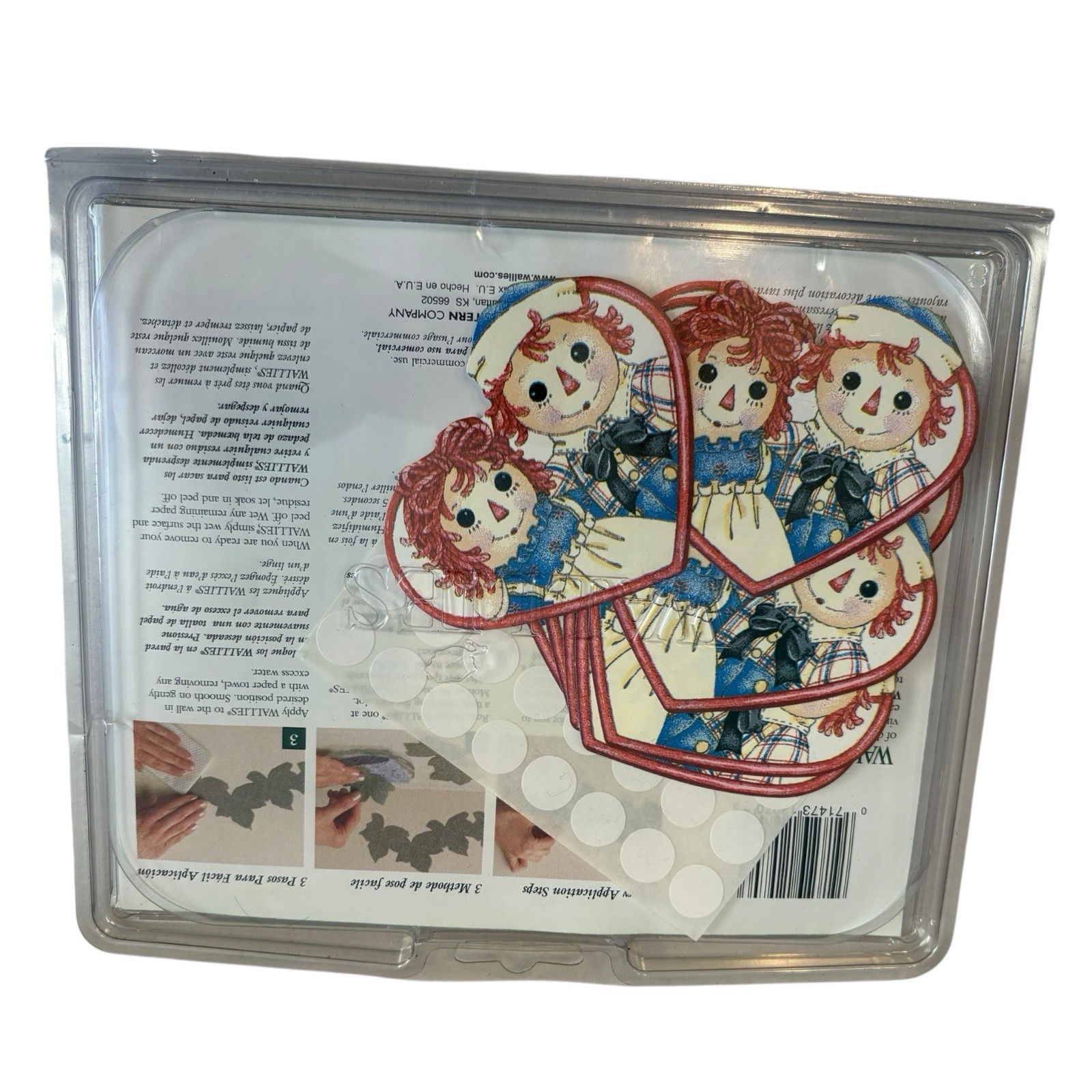 Raggedy Ann & Andy Best Friends Wallies Wallpaper Cutouts Wall Decor #12970