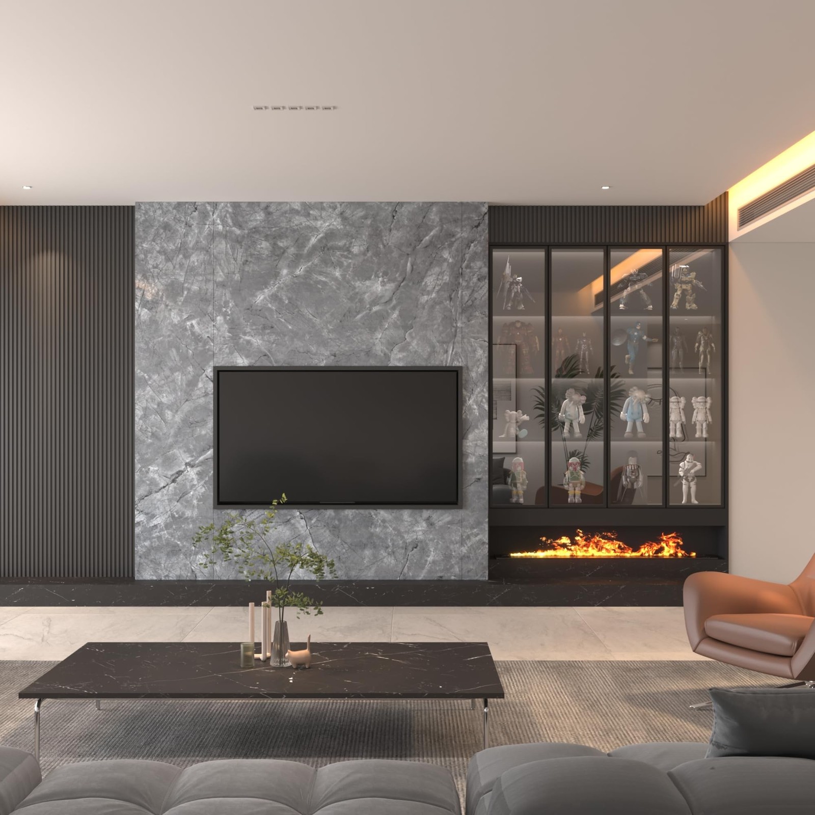 Gray Marble Contact Paper for Countertops Cabinets 16x354inch Glossy Marble P…