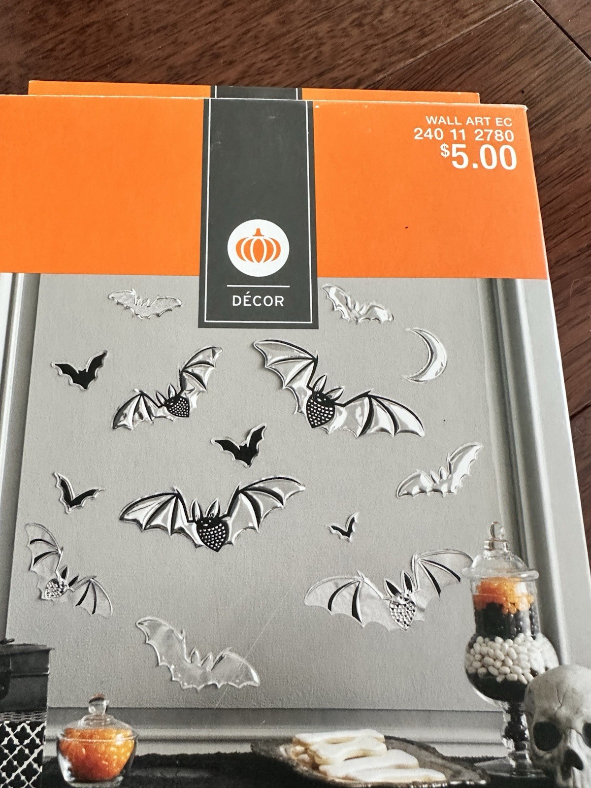 Target Halloween Embossed Foil Wall Bats Art Mirror Décor Self Adhesive New