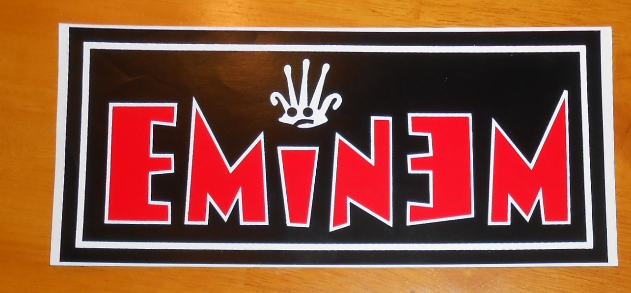 Eminem Sticker Original Promo 10×4.5 HUGE