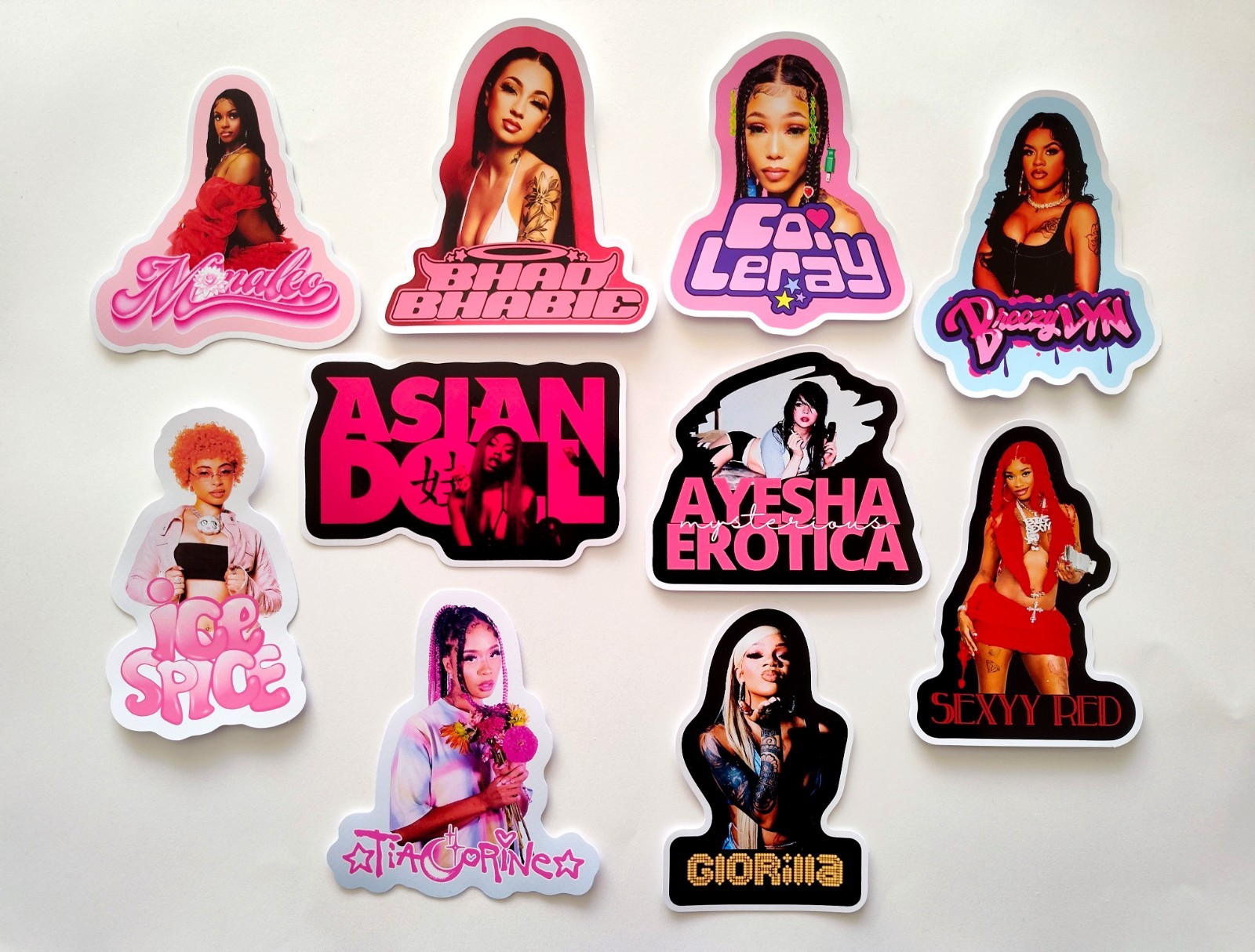 Women Of Today Sticker Lot (10 Pack) SET 3 ice sexyy spice red hip hop rap