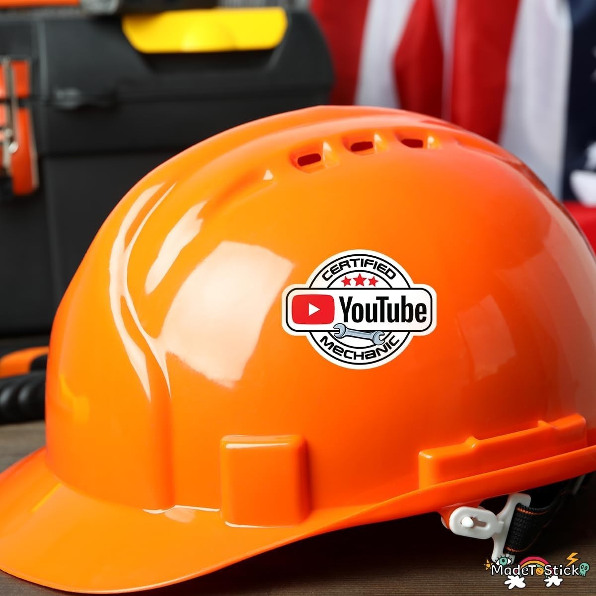 YouTube Certified Mechanic 3-Pack Vinyl Decal Funny Toolbox Car Sticker 1.5"x2"