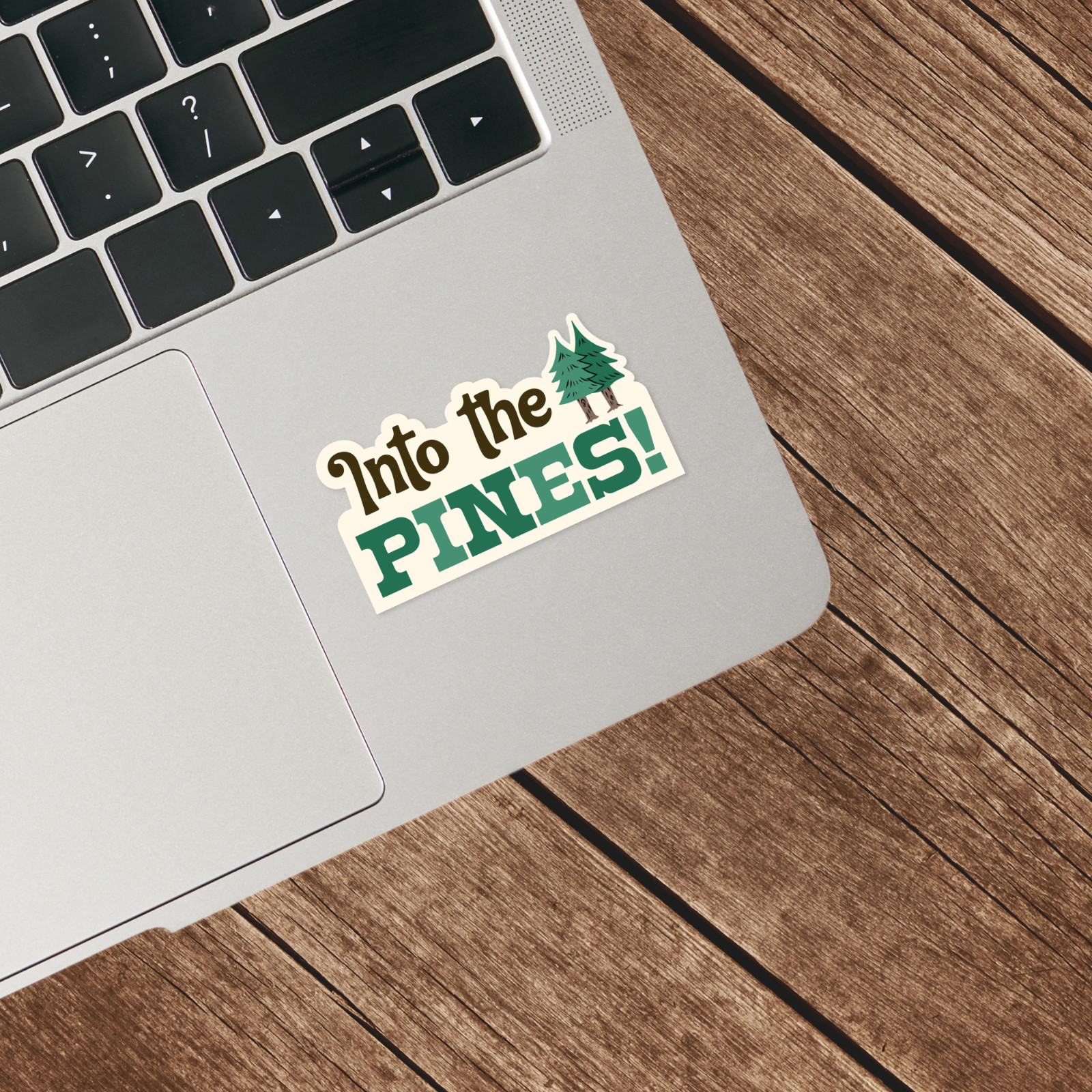 Into the Pines Sticker Camping Hiking Forest Nature Outdoor Decal