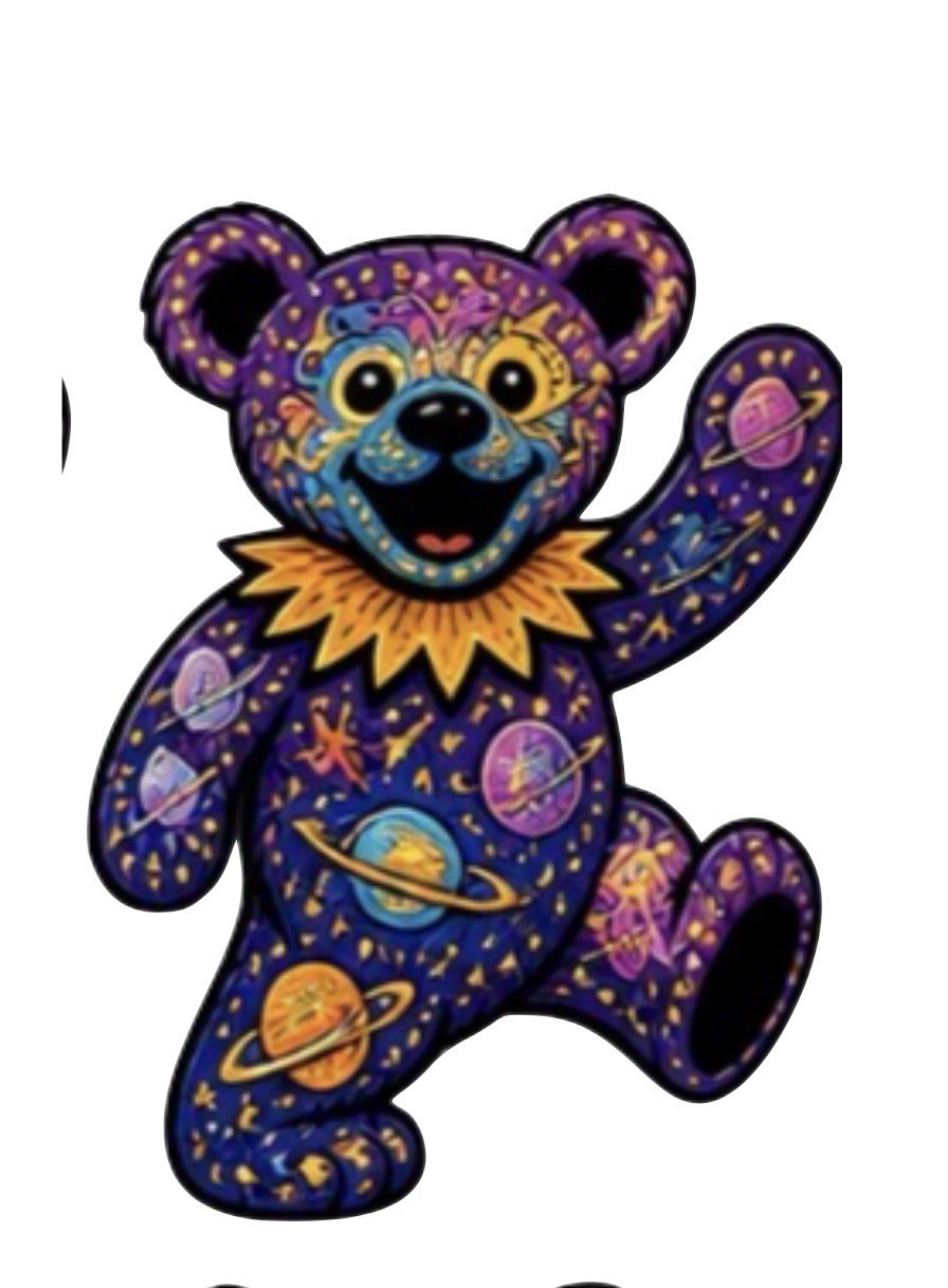 Sticker – Grateful Dead Dancing Jerry Bear 1960s Music Band Decal SYF Dead & Co