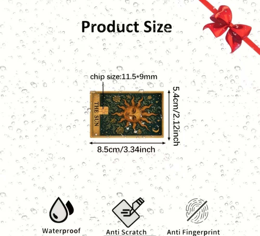 The SUN Tarot Card Credit Debit Card Sticker Skin Free Shipping US Seller