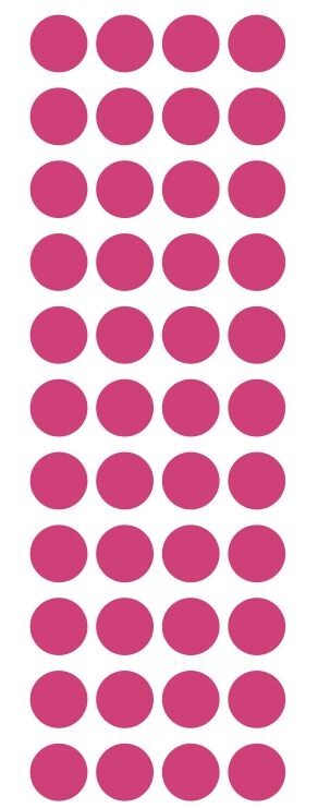3/4" Hot Pink Round Label Dots Stickers Color Coding Inventory 3/4 Inch Dot