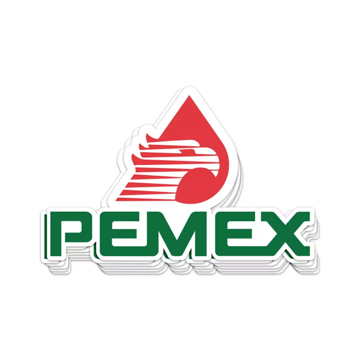 Pemex • Set of 2 Stickers • Full Color • Double UV Laminated