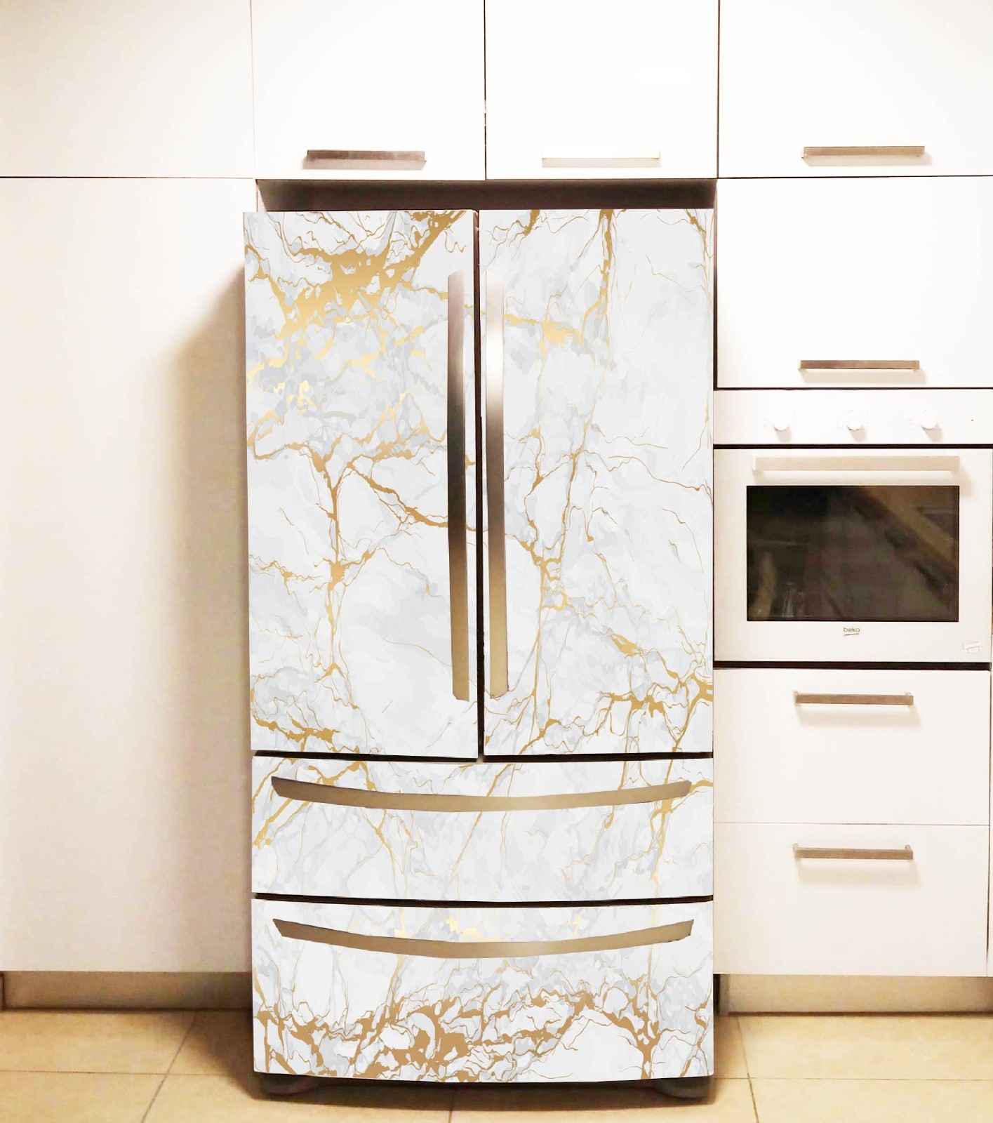 Fridge Appliance Vinyl Wrap Peel Stick Cover 32" x 78.7" (81x200cm)
