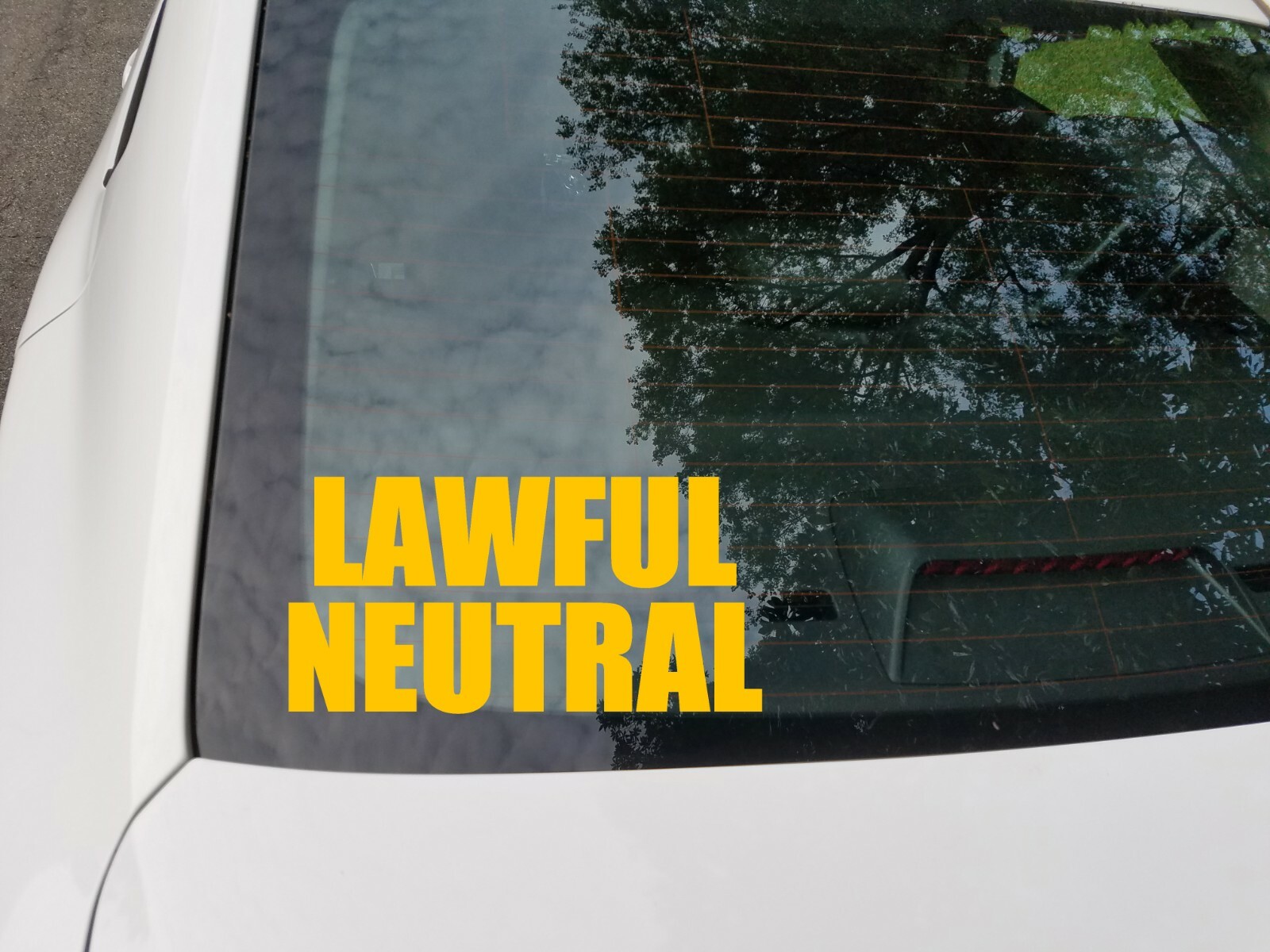 Lawful Neutral Vinyl Sticker – RPG Role Playing Character Alignment V2 – Decal