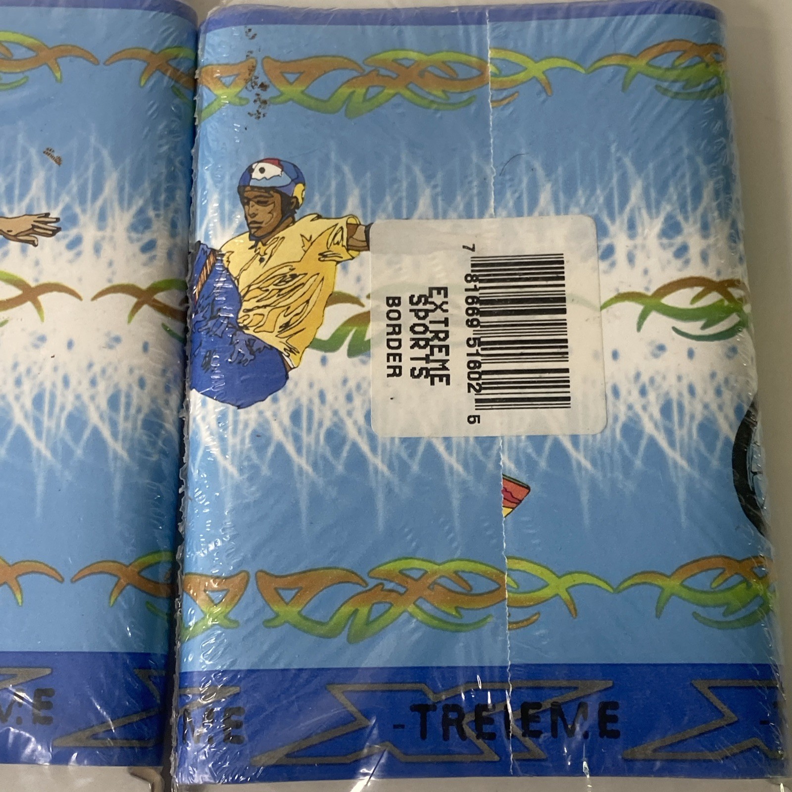 Y2K Vtg X-treme Sports Wallpaper Boarder – Skateboarding & BMX – Kids Bedroom