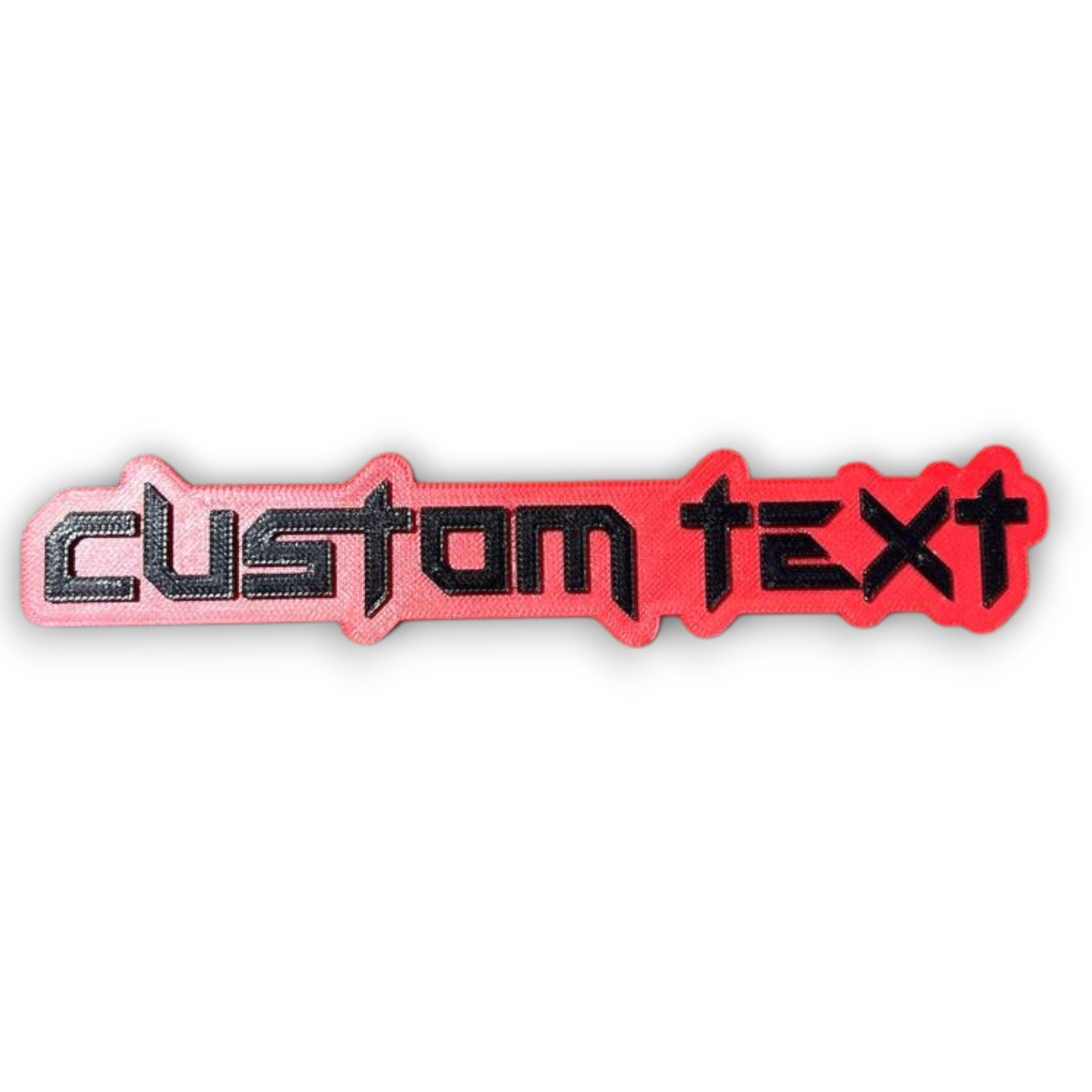 1X Custom Text Car Badge Fender Emblem 3D Printed Name Logo Gift Tailgate Decal