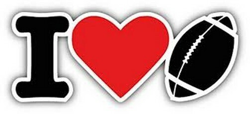 sticker I LOVE RUGBY stiker