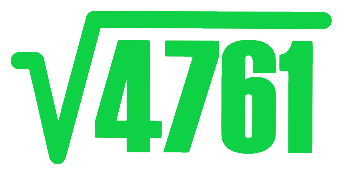 4761 SQUARE ROOT= 69, FUN MATH, (2 DECALS) Decal Sticker for Car, Window, Laptop
