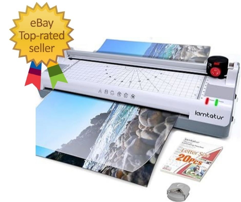 7-in-1 Thermal Laminator Machine 11X17 with 20 Letter Size Laminating Sheets,…