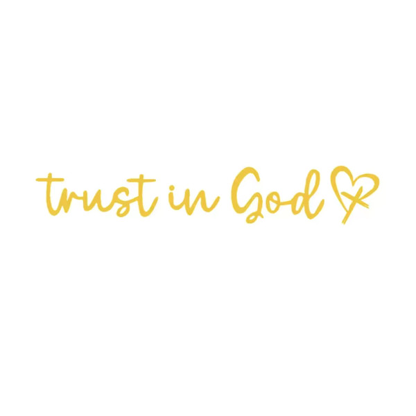 [1-Pack ] Trust in God -Rearview Mirror Phone Case Stickers