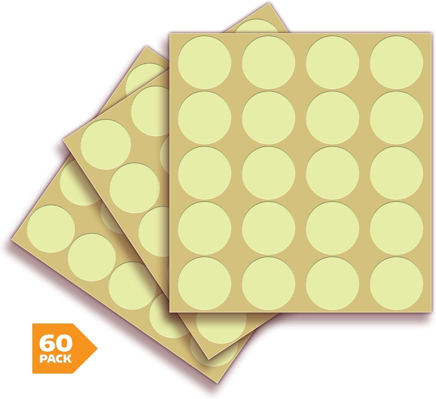 Easy-to-Apply Photoluminescent Safety Dots – 60 Pack