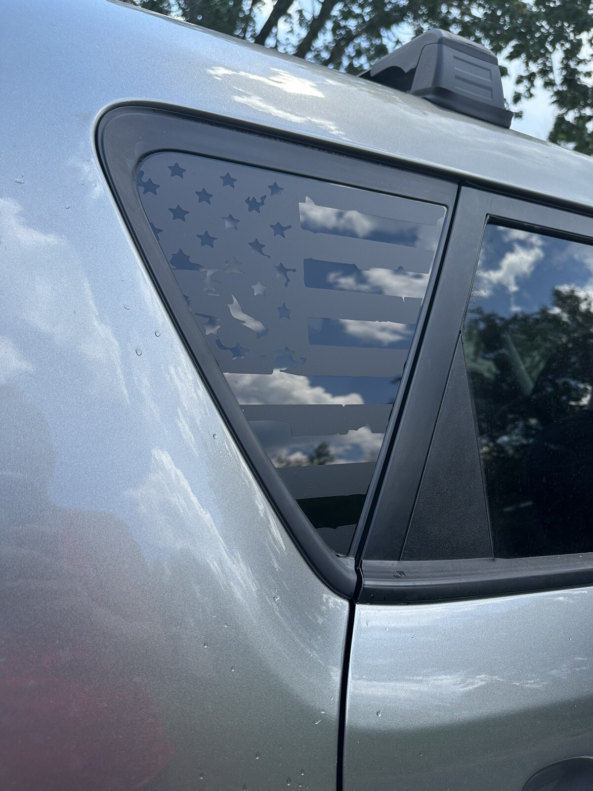 USA Distressed flag quarter panel window decals Fit any 2014-2019 Kia Soul