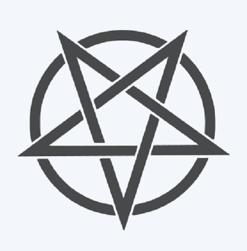 PENTAGRAM BAPHOMET GOAT huge sticker occult sigil demon evil satan SLASHER DEATH