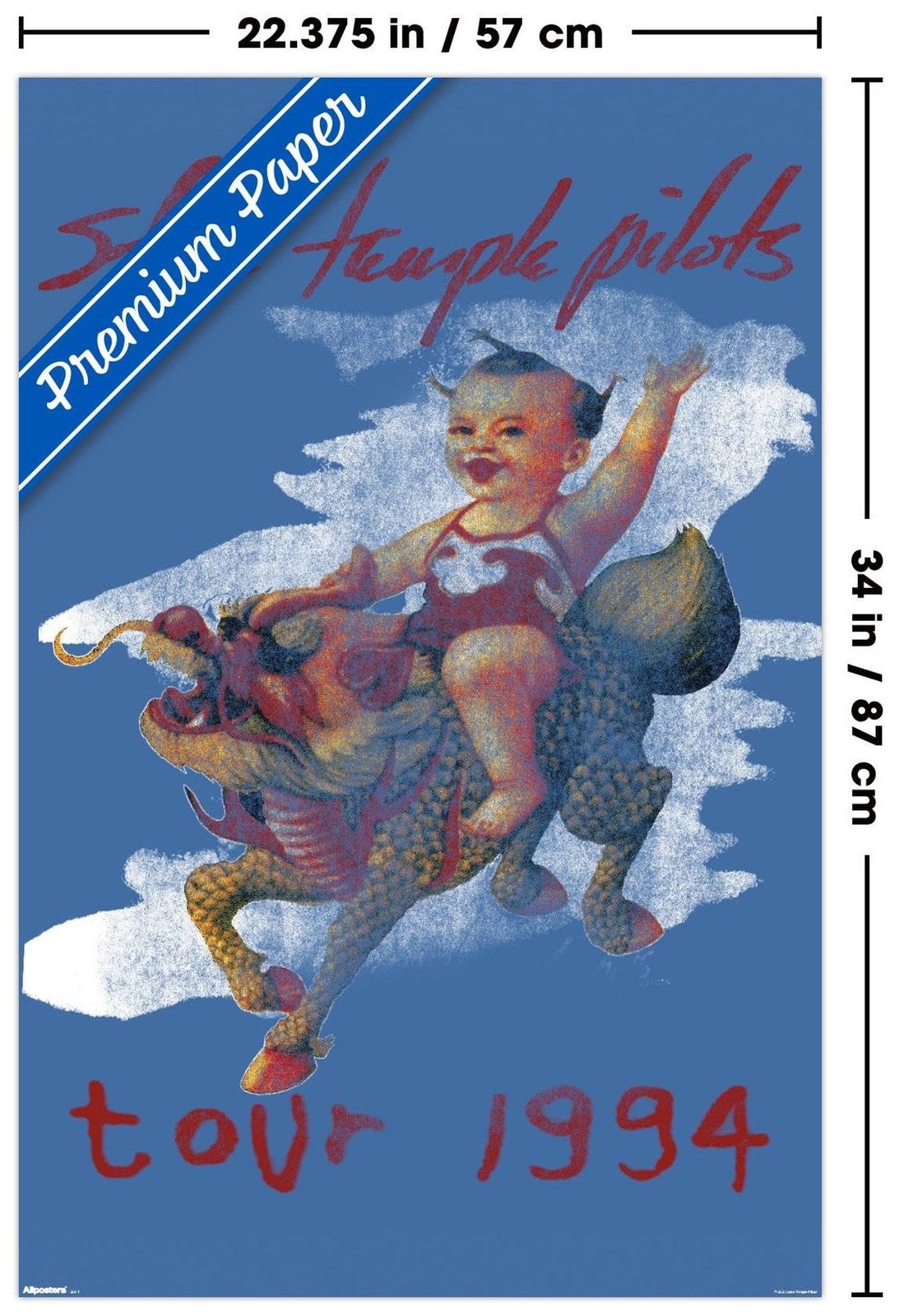 Stone Temple Pilots – Purple Wall Poster, 34L" x 22.4W", Premium Unframed Ver…