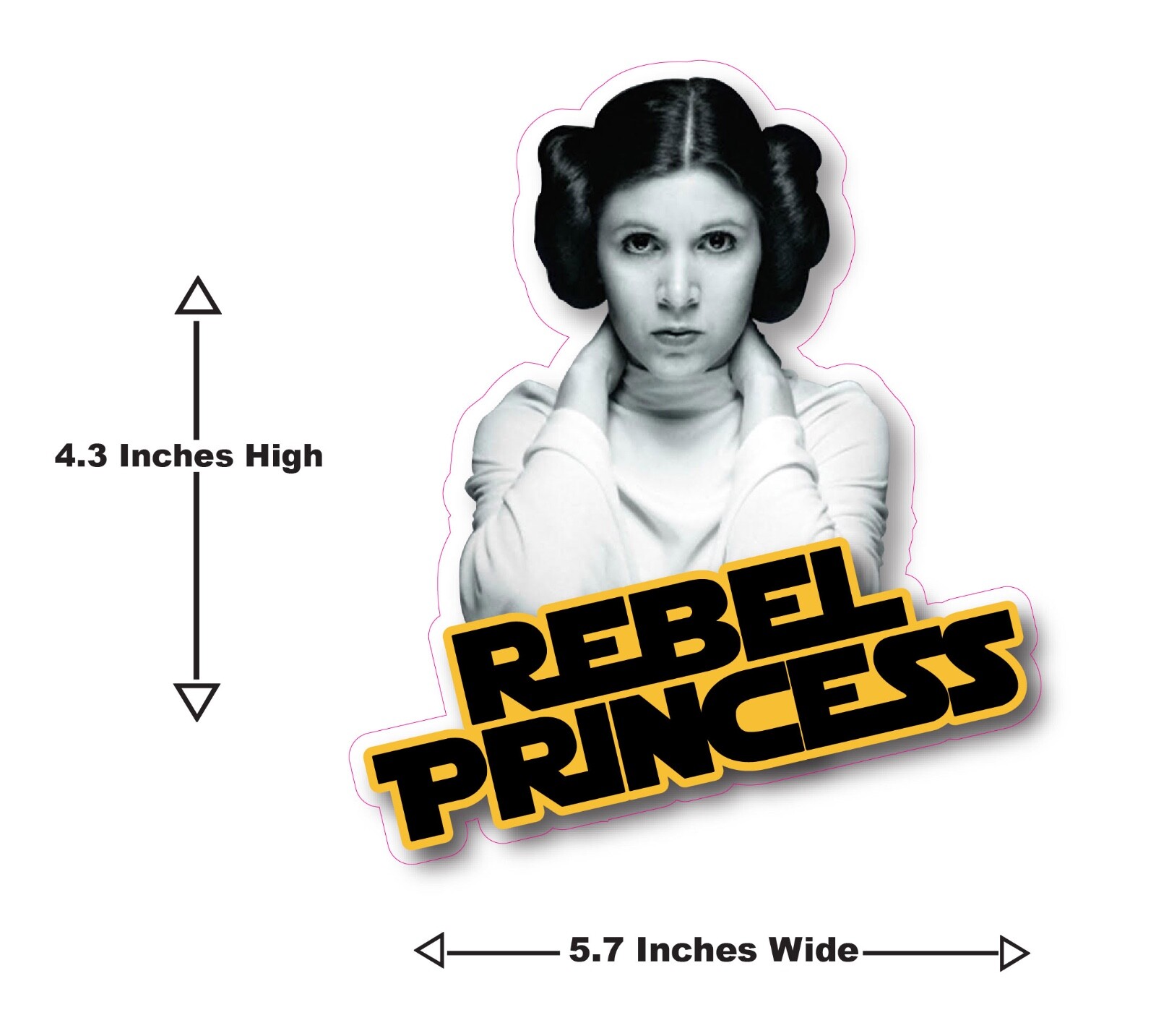 Star Wars Rebel Princess – Leia Decal/Sticker