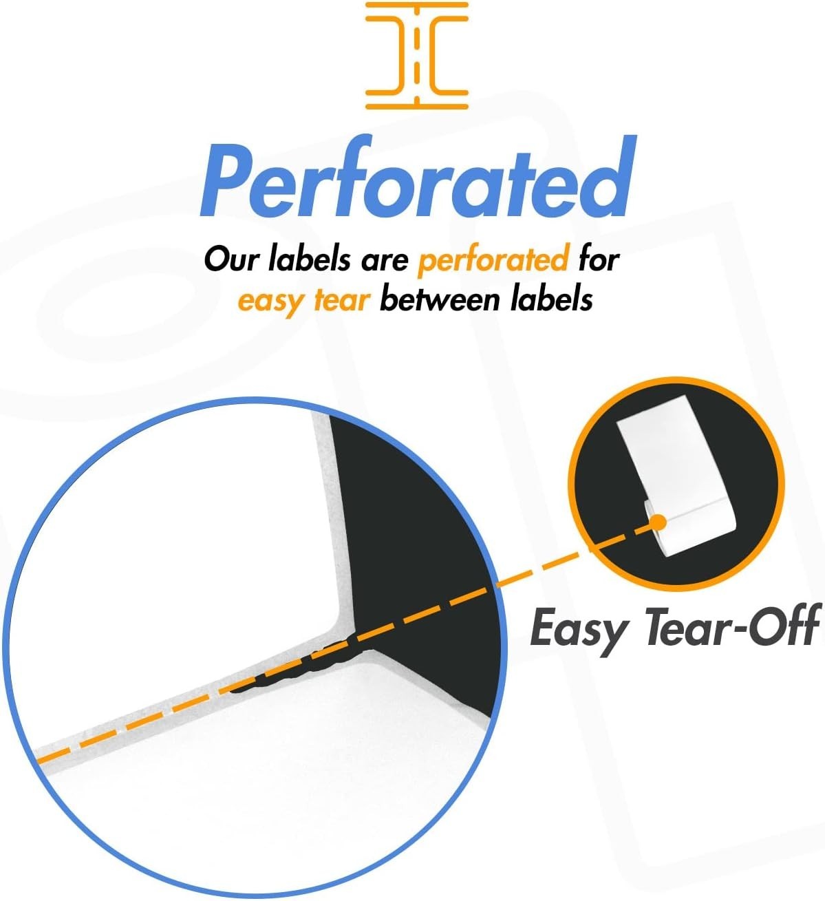 2.25 X 0.75 Inch Direct Thermal Label – Compatible with Rollo Label Printer & Ze