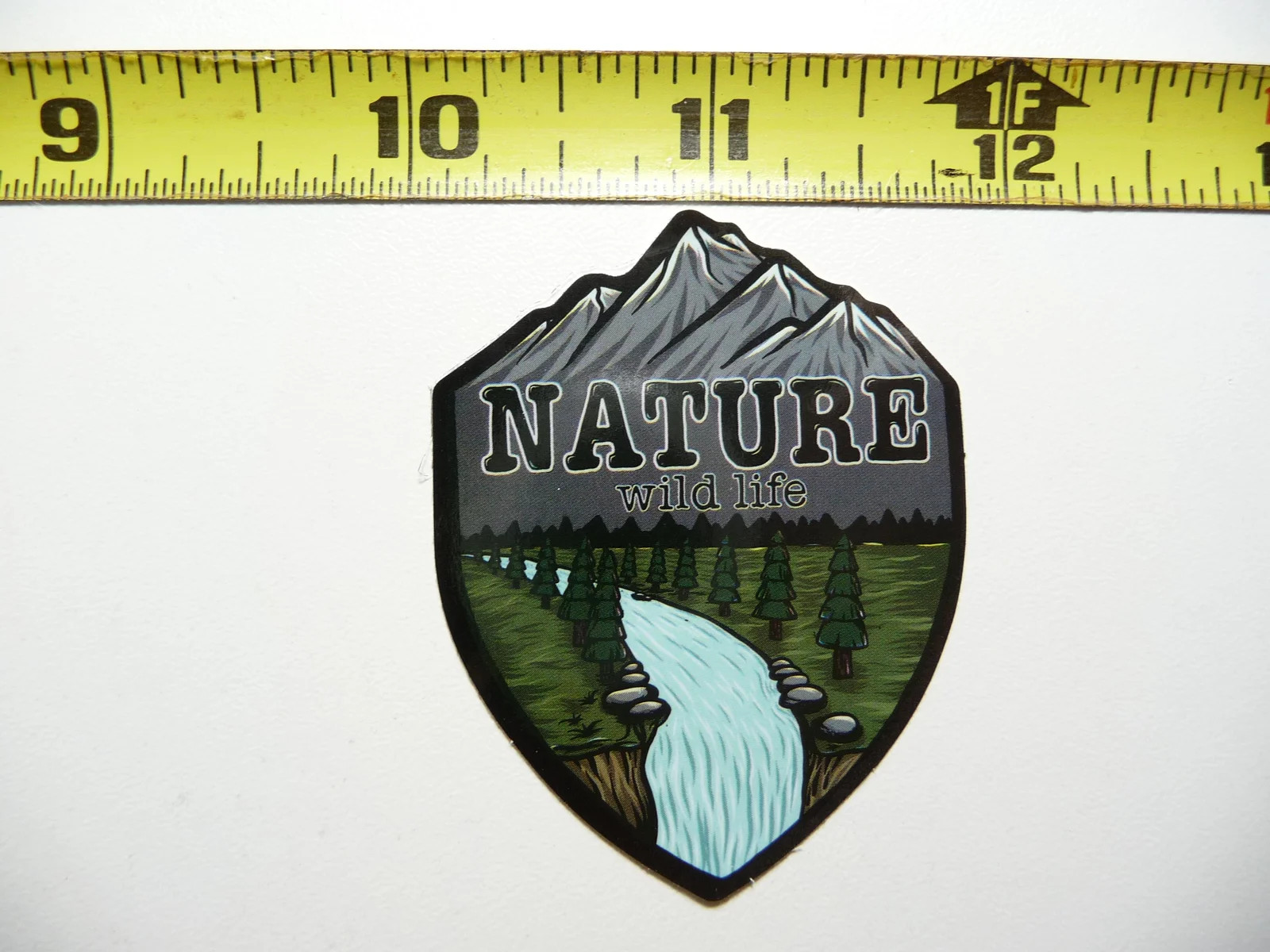 WATERFALL NATURE MOUNTAIN SMALL STICKER DECAL HIKING CAMPING WOODS GEAR PARK