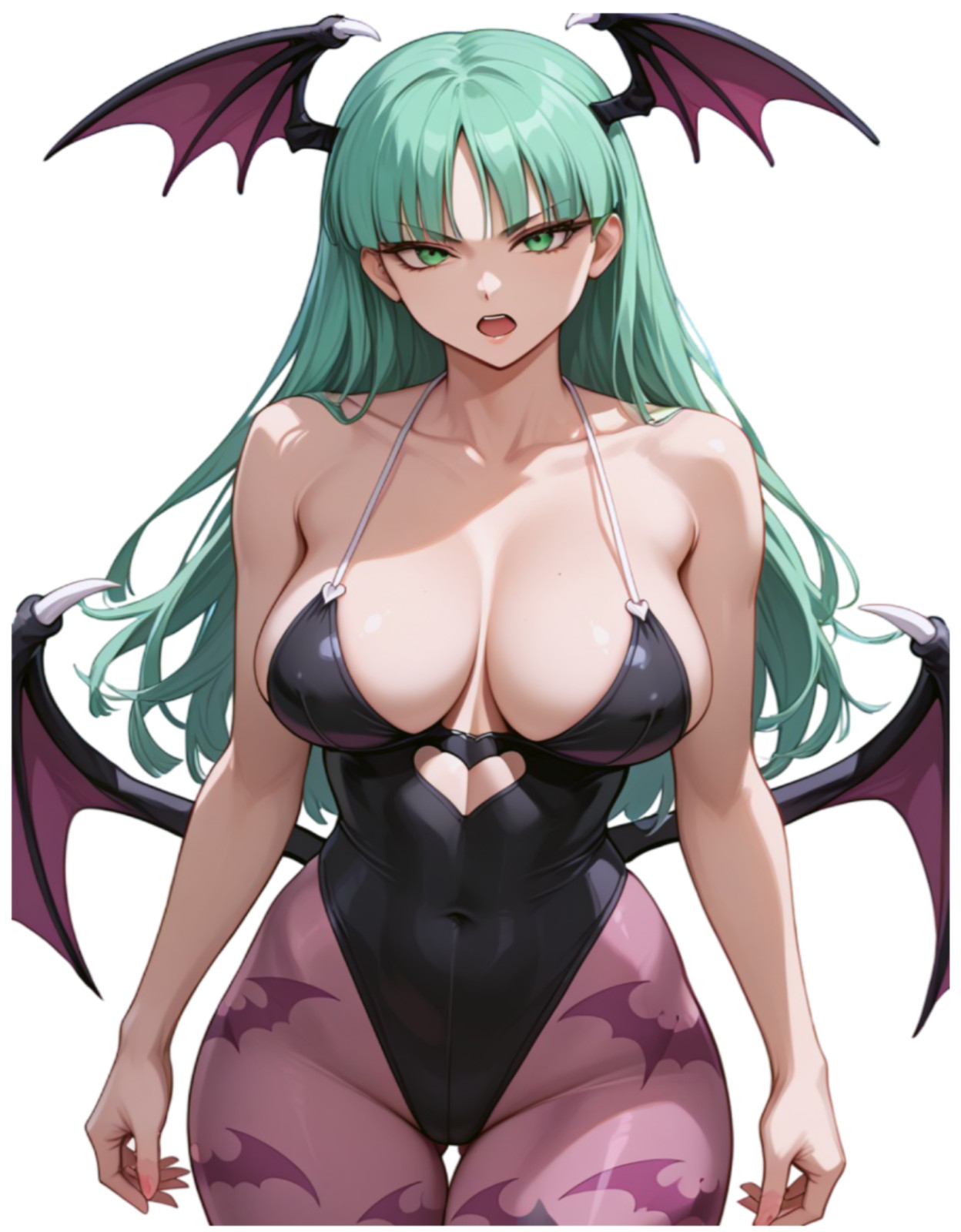 Morrigan Waifu Hentai Lewd Vinyl Sticker Car Laptop 5 inches