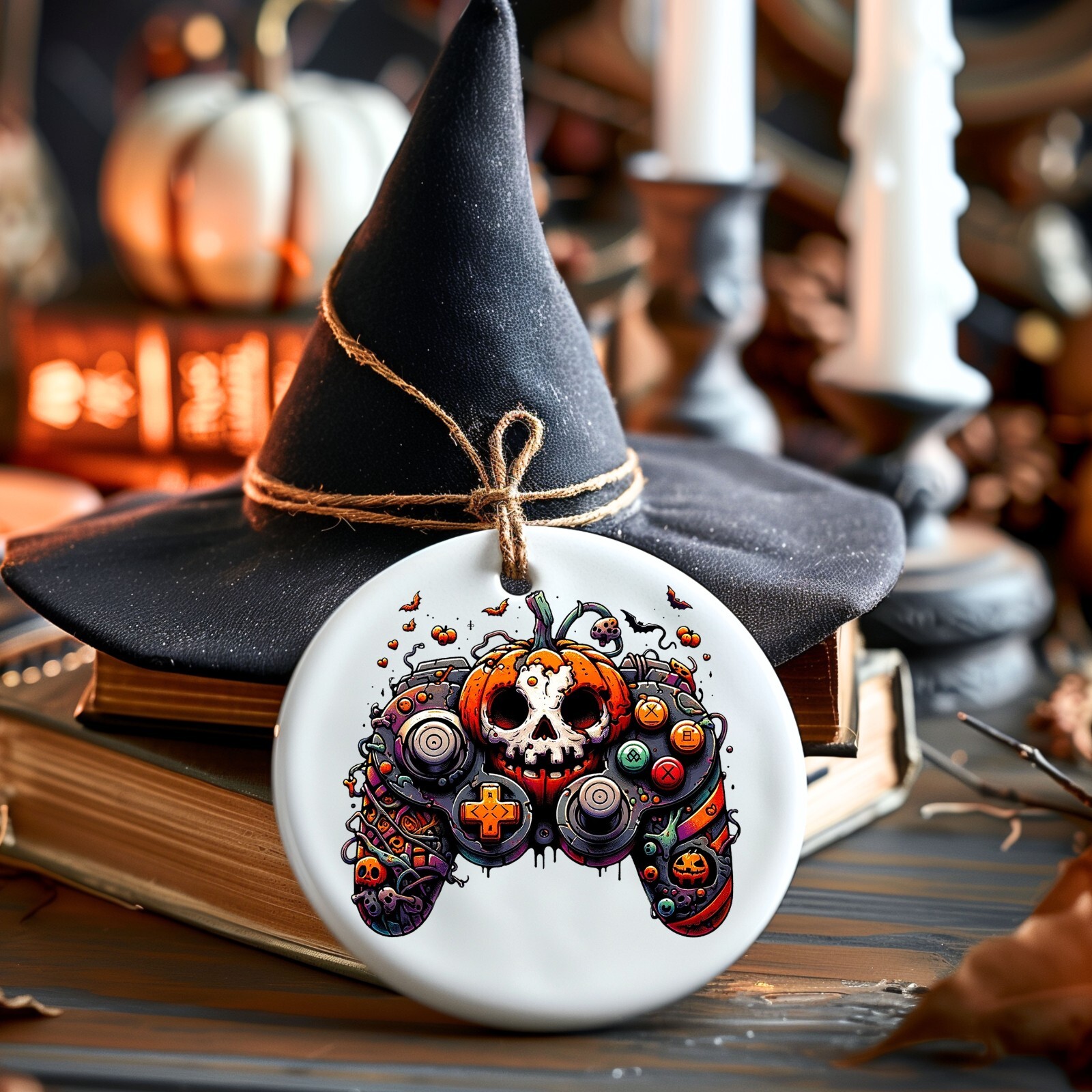 Halloween Game Controller UV DTF Transparent Sticker / Decal