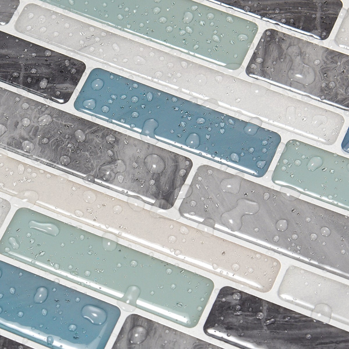 Art3d 10 Sheets Self-Adhesive Kitchen Backsplash, Decorative Tiles