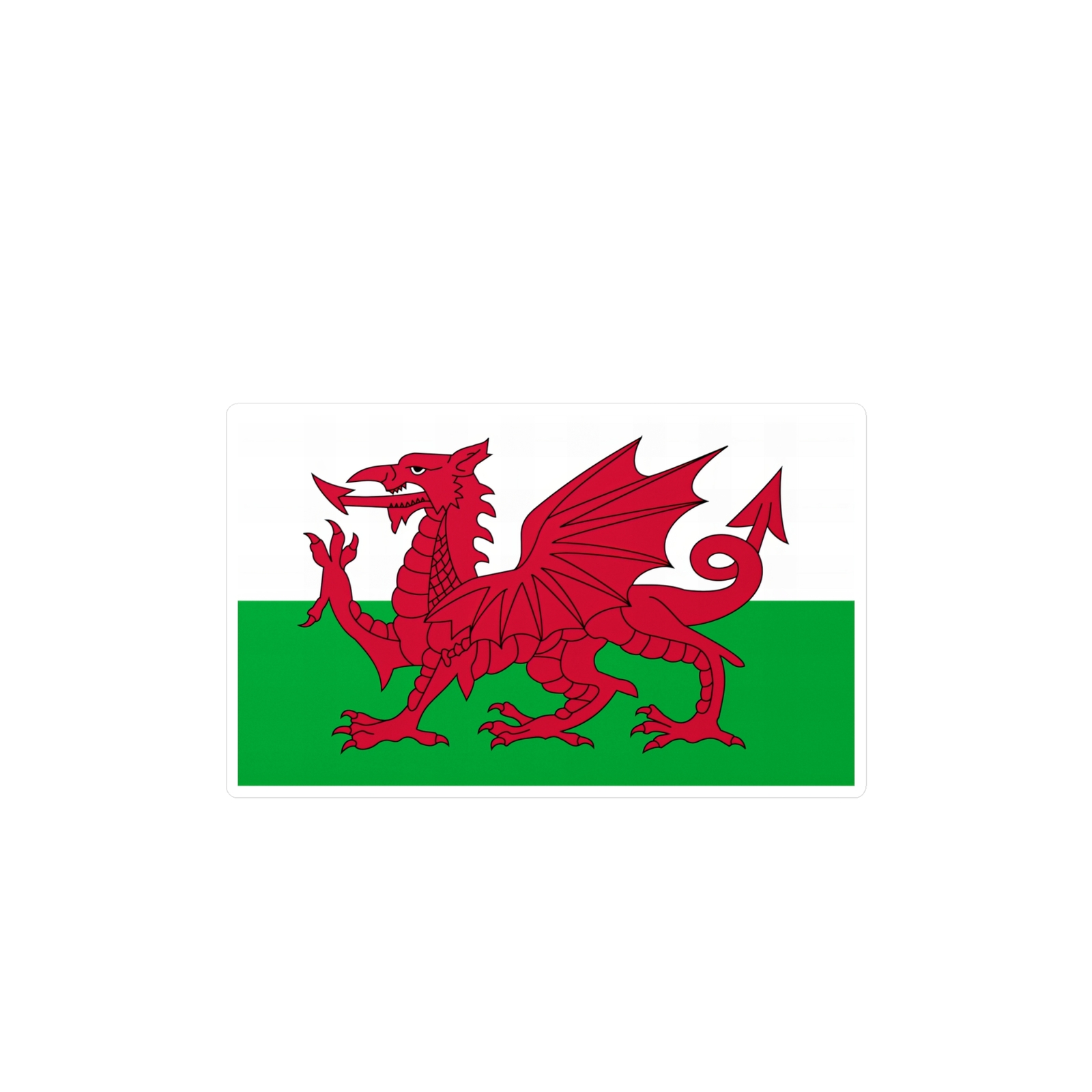 Welsh Flag of Wales Principality of Wales Welsh Dragon, Flag,dragon Sticker