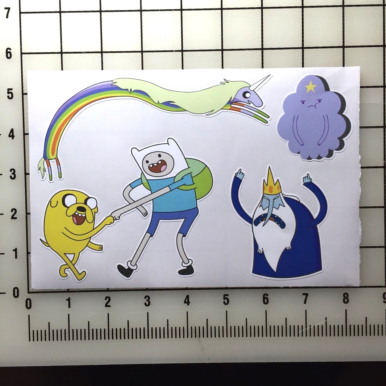 Adventure Time 5" x 8" Vinyl Decal Sticker Set