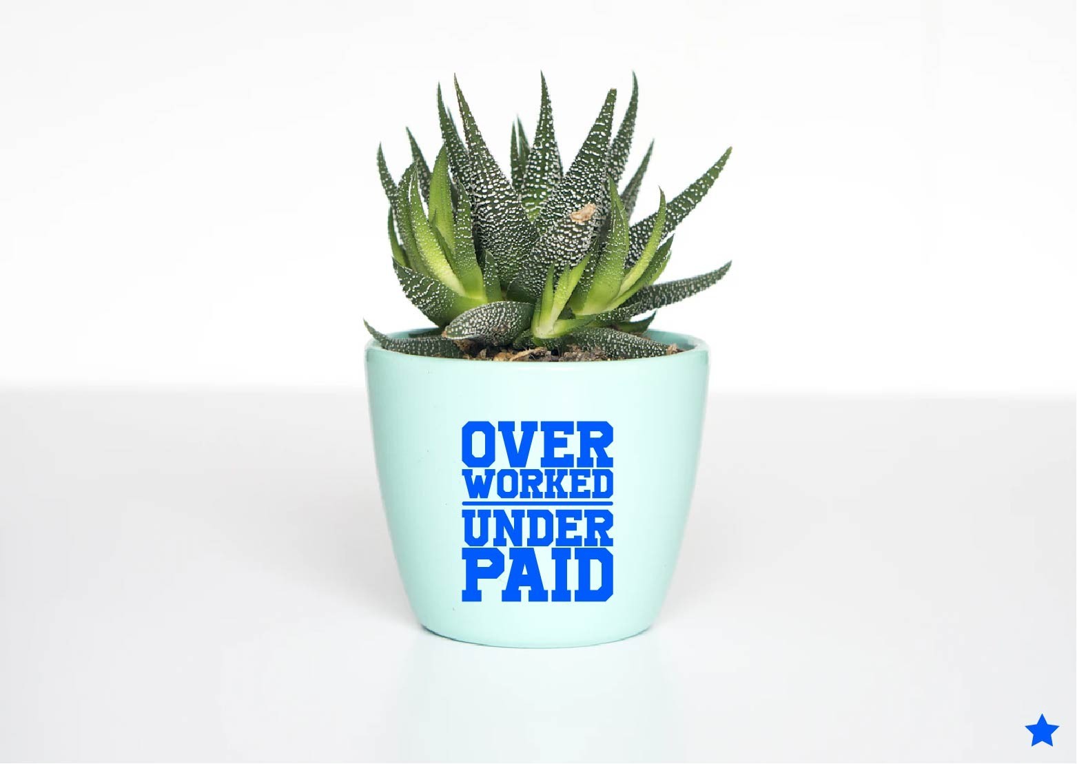 Overworked Underpaid Decal Sticker Over Worked Under Paid Inflation Minimum Wage