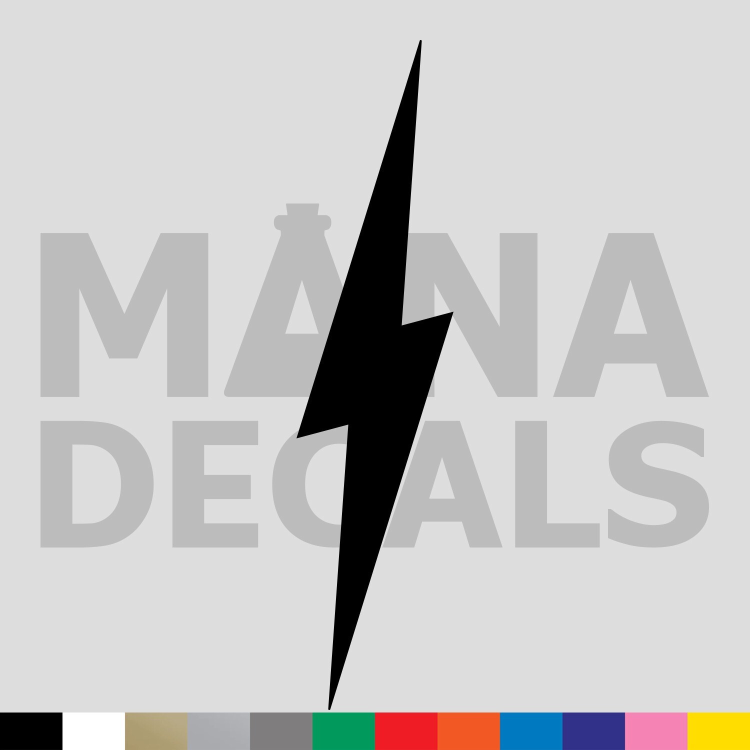 Lightning Bolt Vinyl Die Cut Decal Sticker – Shock Electric Power Charge