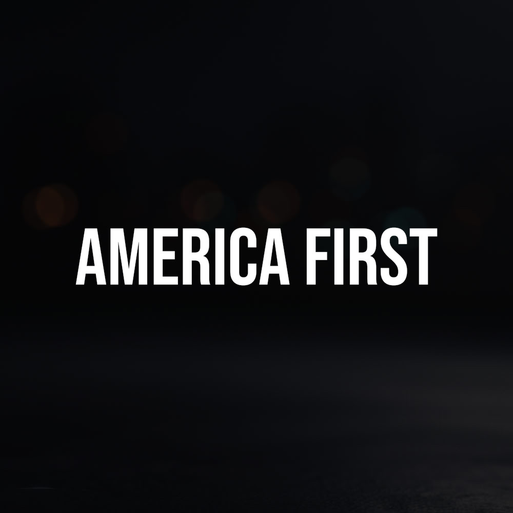 8in Vinyl Decal Sticker – "America First"