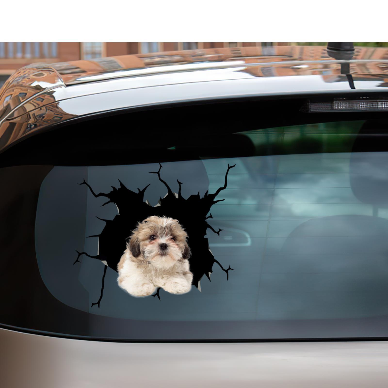 Shih Tzu Window Sticker Shih Poo Car Decals Funny Jokes Small Garage Atickers