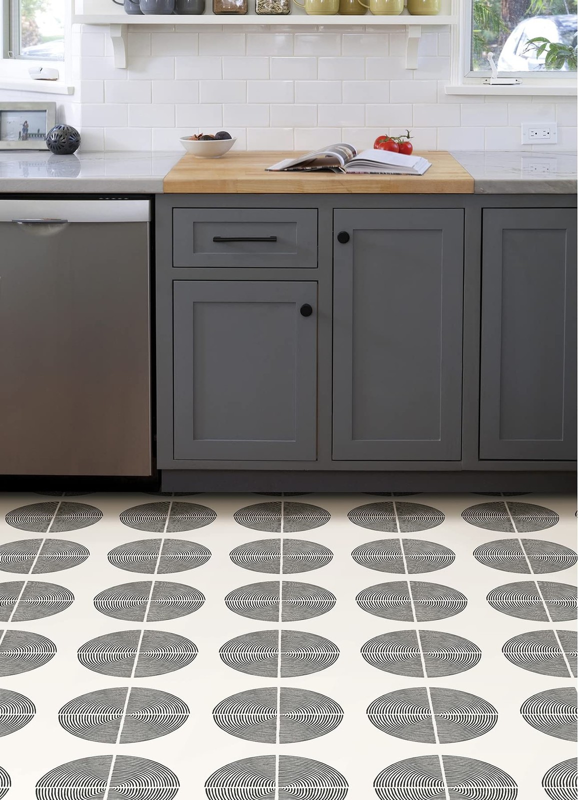 FloorPops Luminary adhesive Peel & Stick Vinyl Floor Tiles 12 x 12 inches
