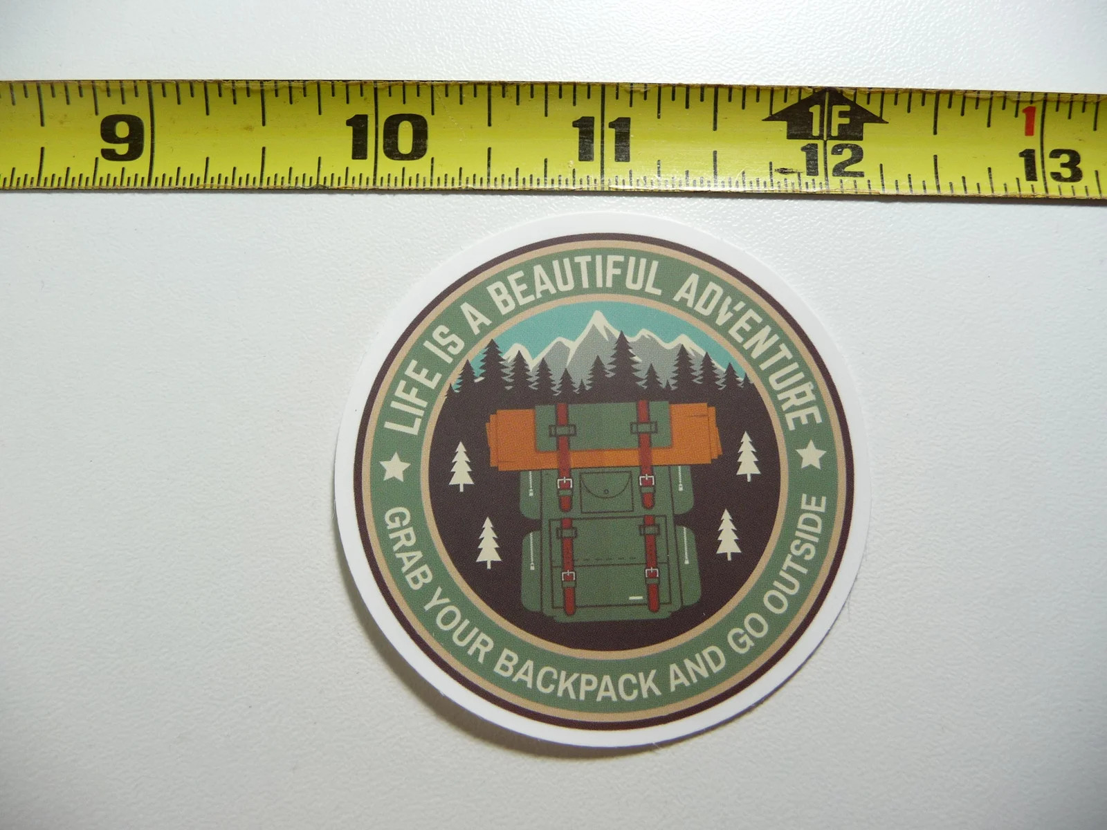 GO BACKPACKING OUTSIDE SMALL STICKER DECAL HUNT HUNTING HUNTER OUTDOOR WILDLIFE