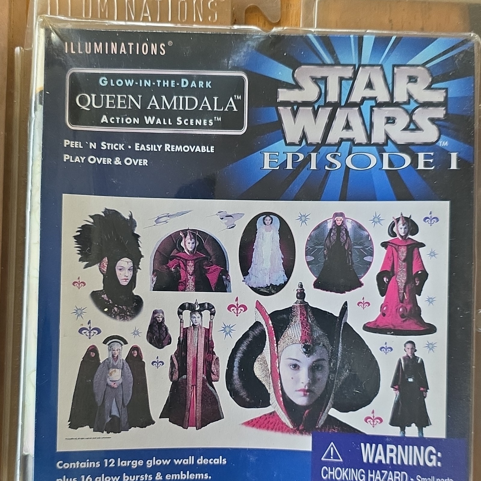 Illuminations Star Wars Episode I Queen Amidala Glow in the Dark Removable Deca…
