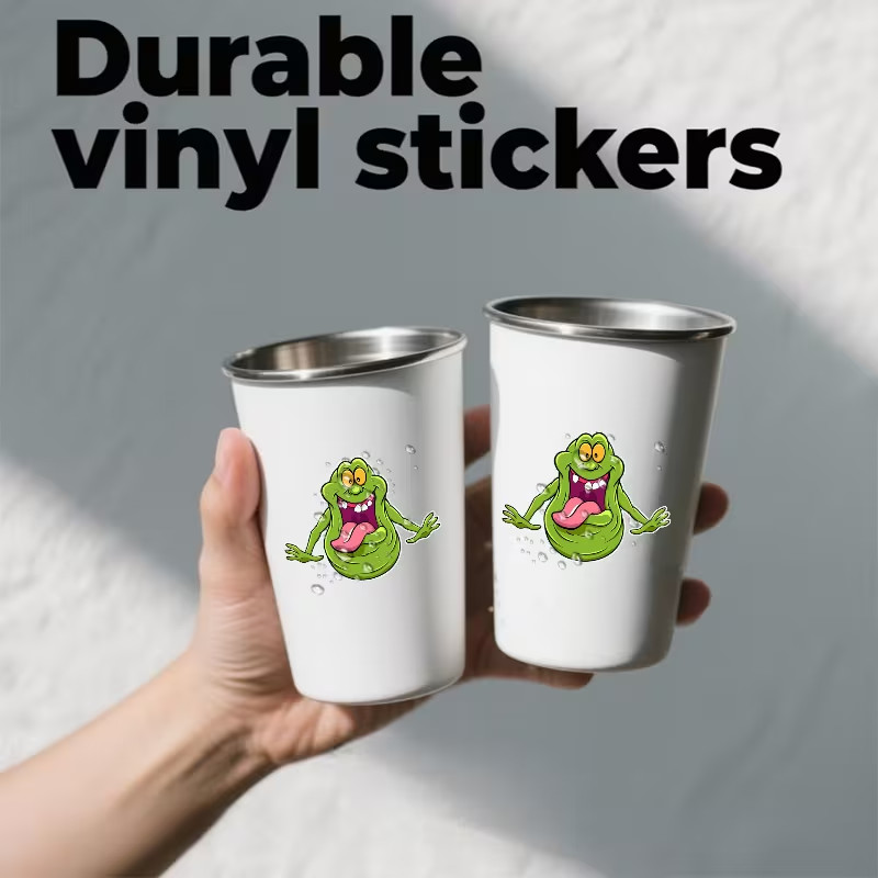 Ghostbusters Slime Vinyl Decals Green Ghostbuster Slime Sticky Labels Waterproof