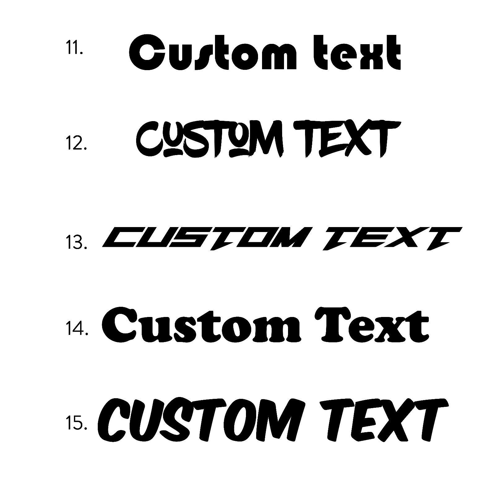 Custom Text Vinyl Banner Sticker Decal Signage Car Truck Business Wall Window