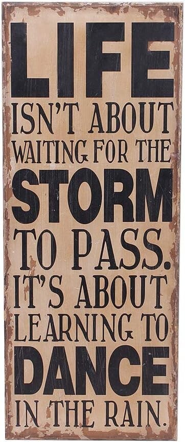 Wood Box Sign Plaque with Inspiring Quotes Home Decor Decorative House Wall Art